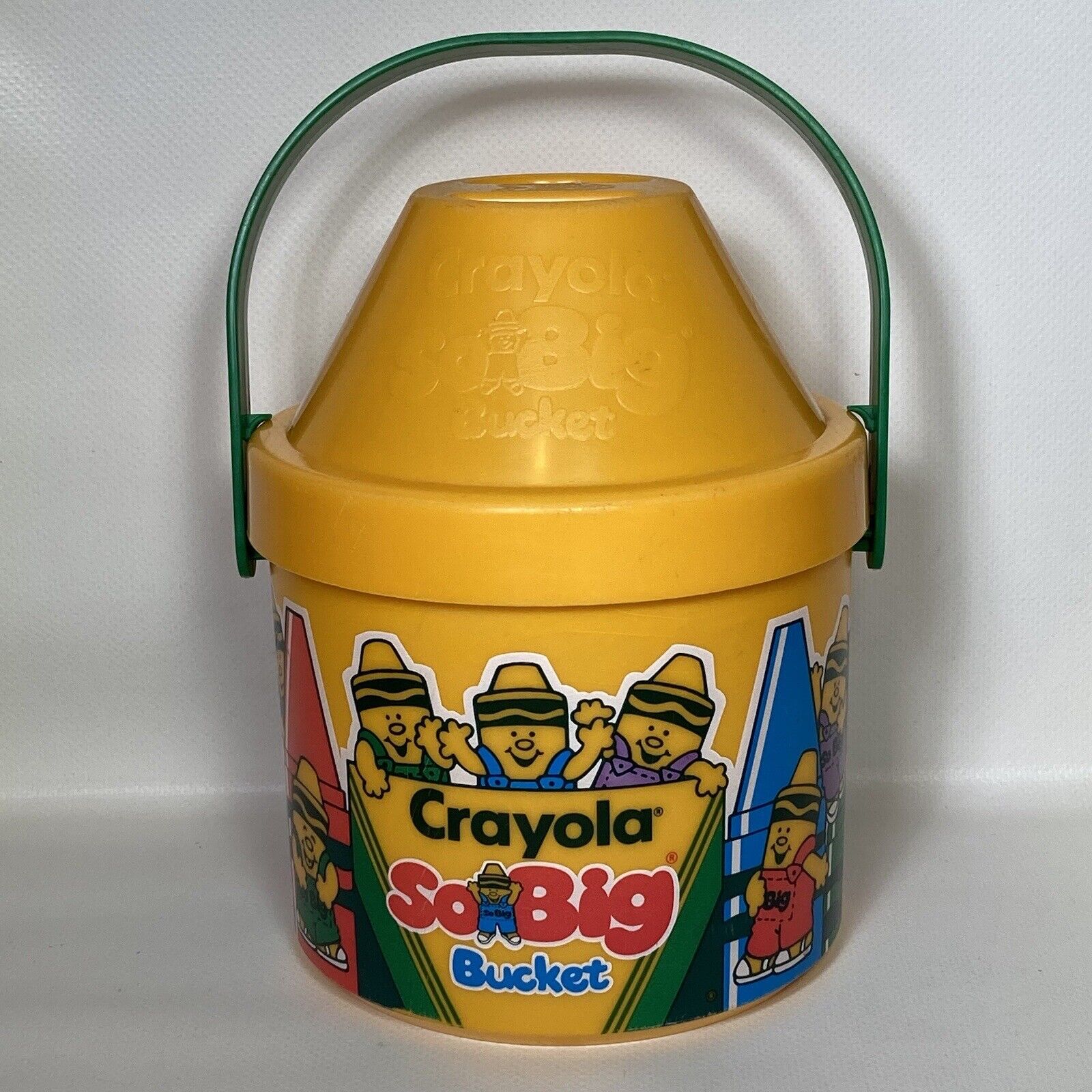 VTG 1989 Binney And Smith Crayola So Big Bucket With Handle Empty Rare