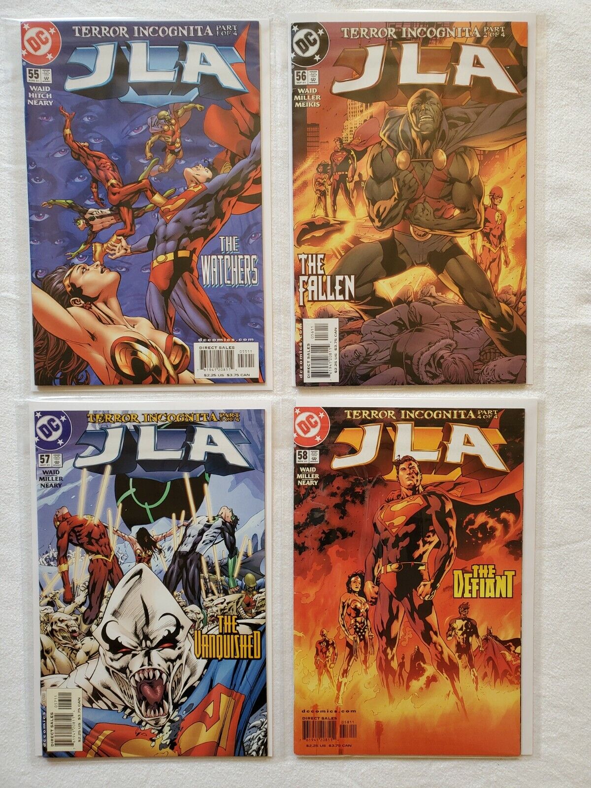 JLA TERROR INCOGNITO  Complete Series 1-4 Aug - Nov 2001 DC Comics