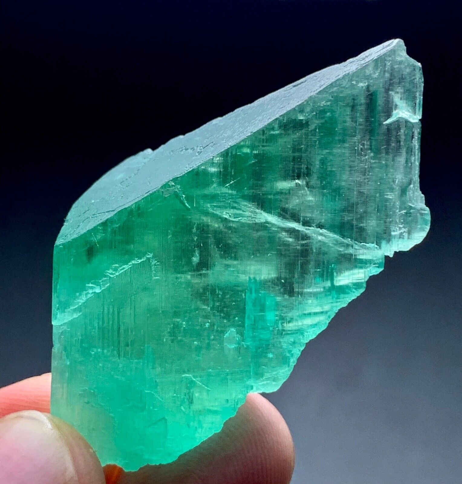 90 Carats Green Hiddenite Kunzite Crystal From Afghanistan