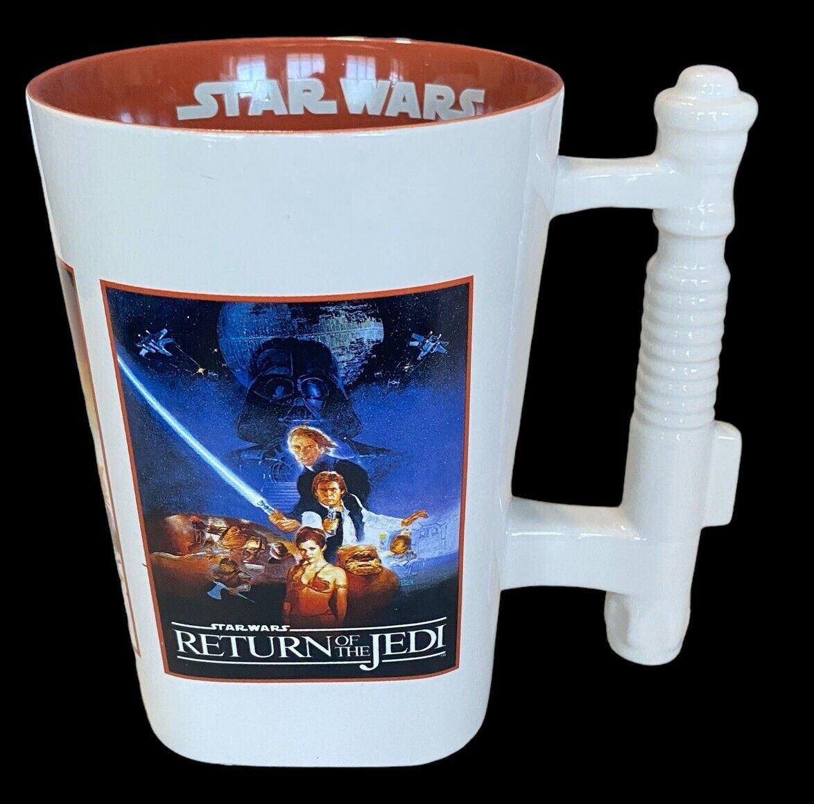 Star Wars Trilogy Disney Parks XL Official Coffee Mug Lightsaber Handle Movie