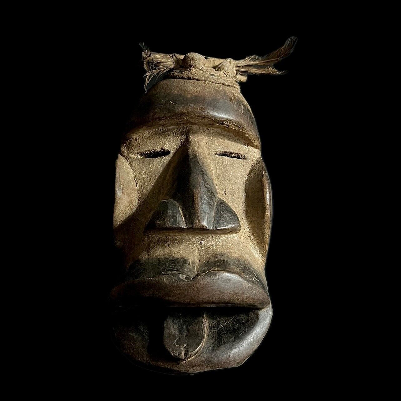 African Tribal Wood masks Hand Carved Dan Passport Mask , Liberia -G1604