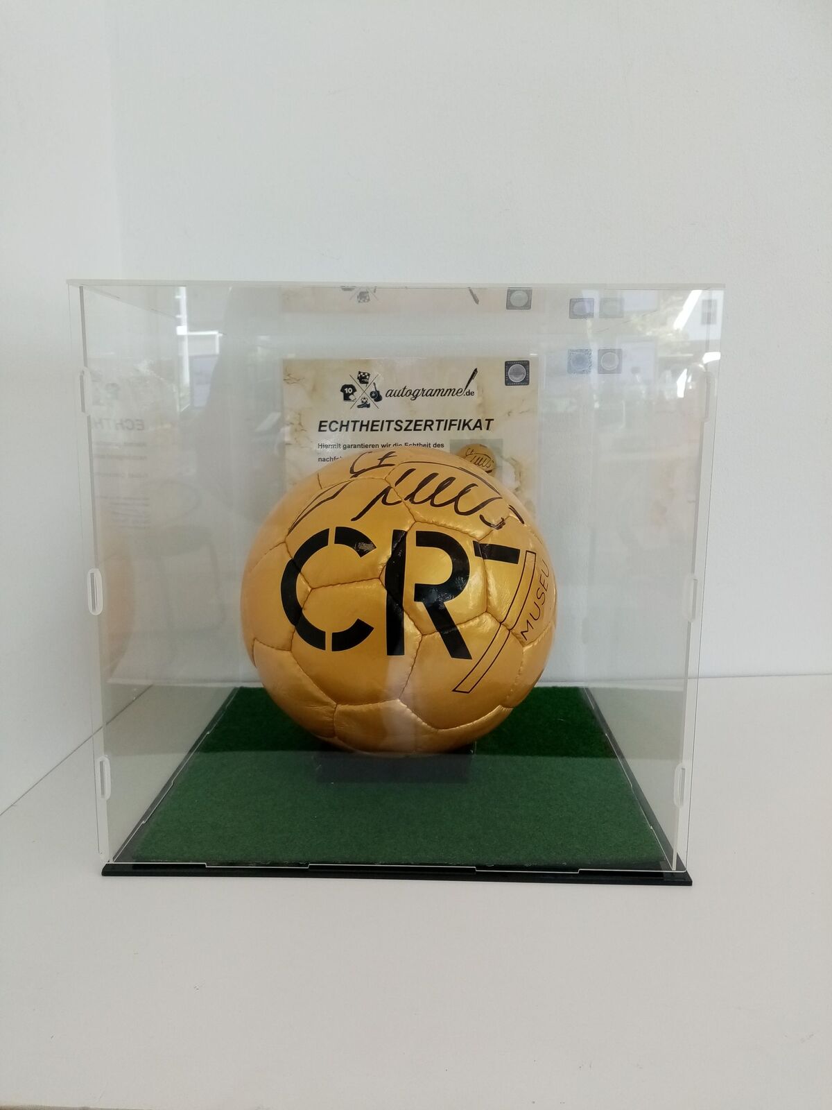 Football Cristiano Ronaldo Signed Portugal Football Real Madrid Autograph