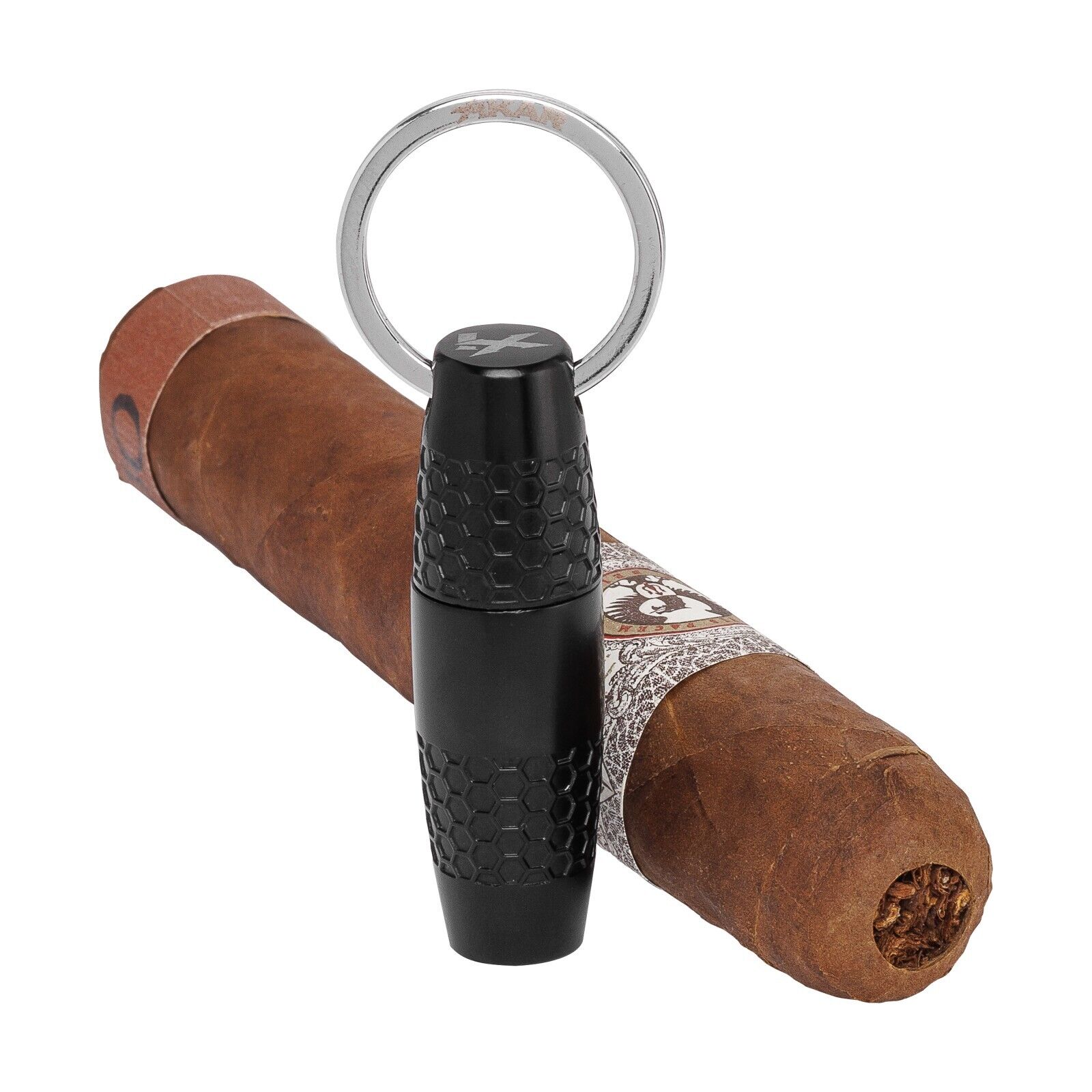 Xikar Bullet 10mm Cigar Punch, Razor Sharp, Black, Lifetime Warranty
