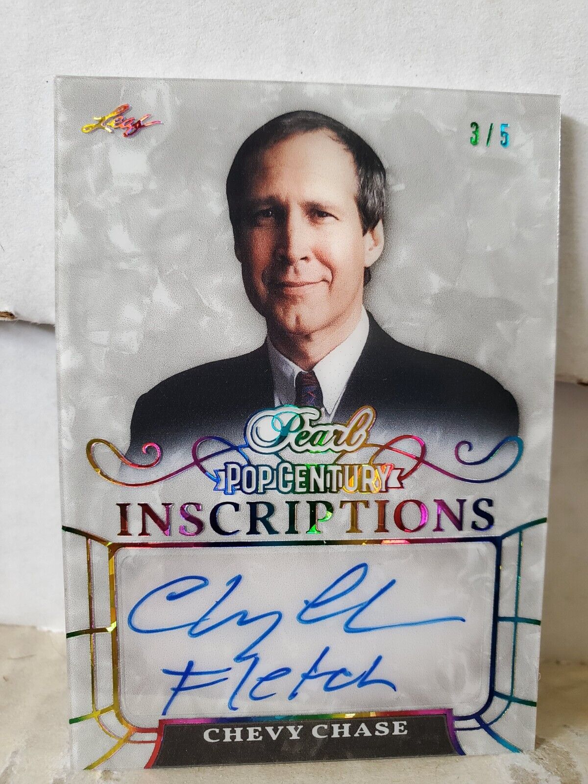 Chevy Chase 2024 Leaf Pearl Pop Century Inscriptions Signed Auto /5 Fletch