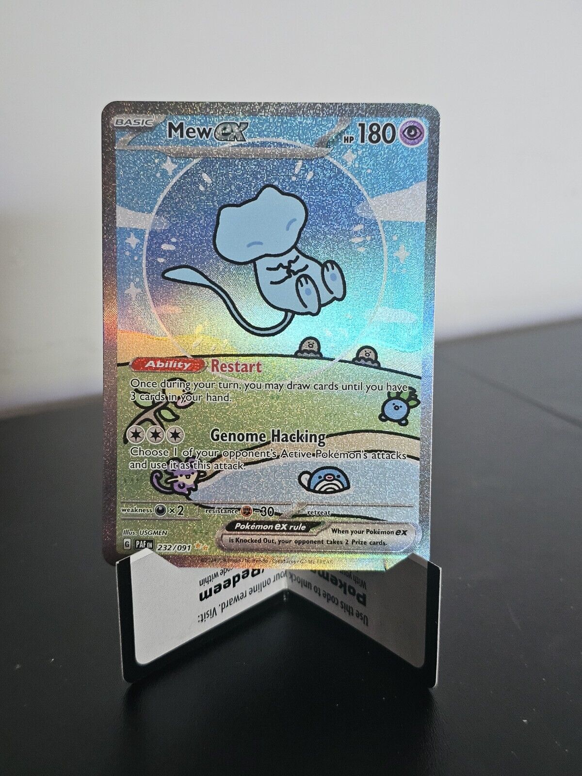 Mew ex 232/091 Pokémon card Mint condition Paldean Fates