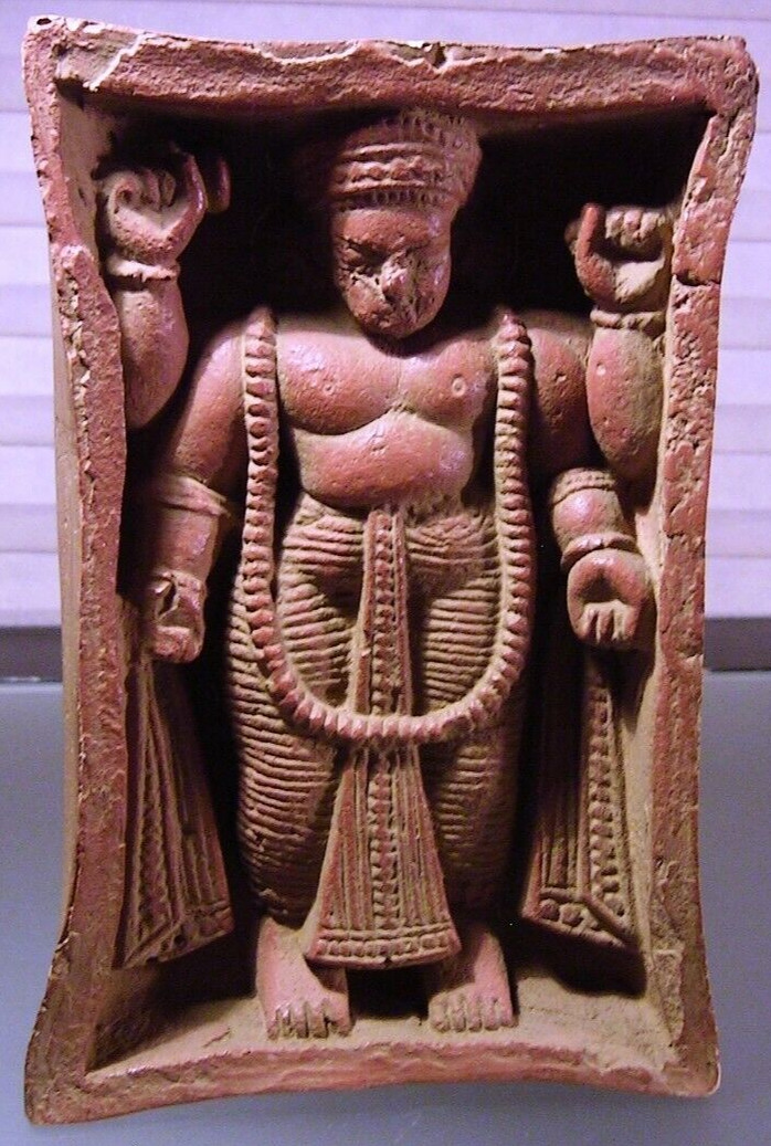 Vintage Vishnu India Carved Encased Statue
