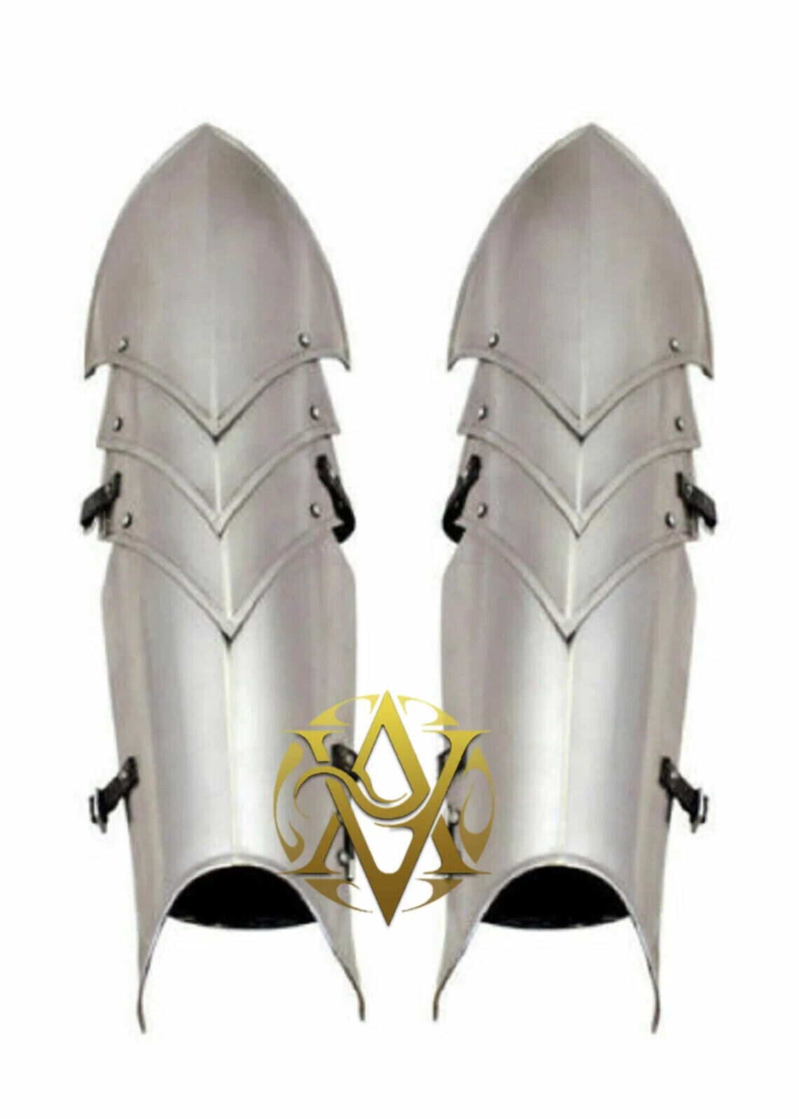 Medieval Legs Armor Shield Gladiator Warrior Fantasy Leg Armor Pairs Knight gift