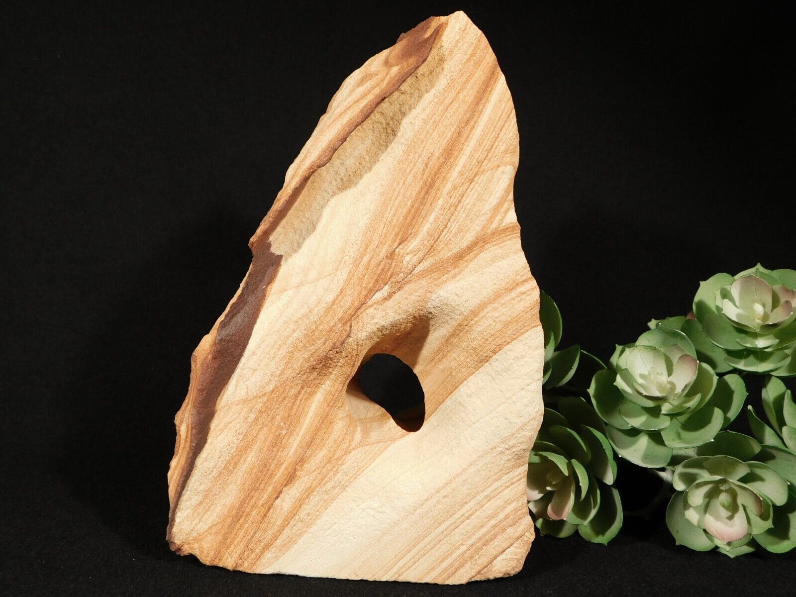 Big Abstract Navajo SANDSTONE or Picture Stone ARCH Sculpture Utah 1373gr