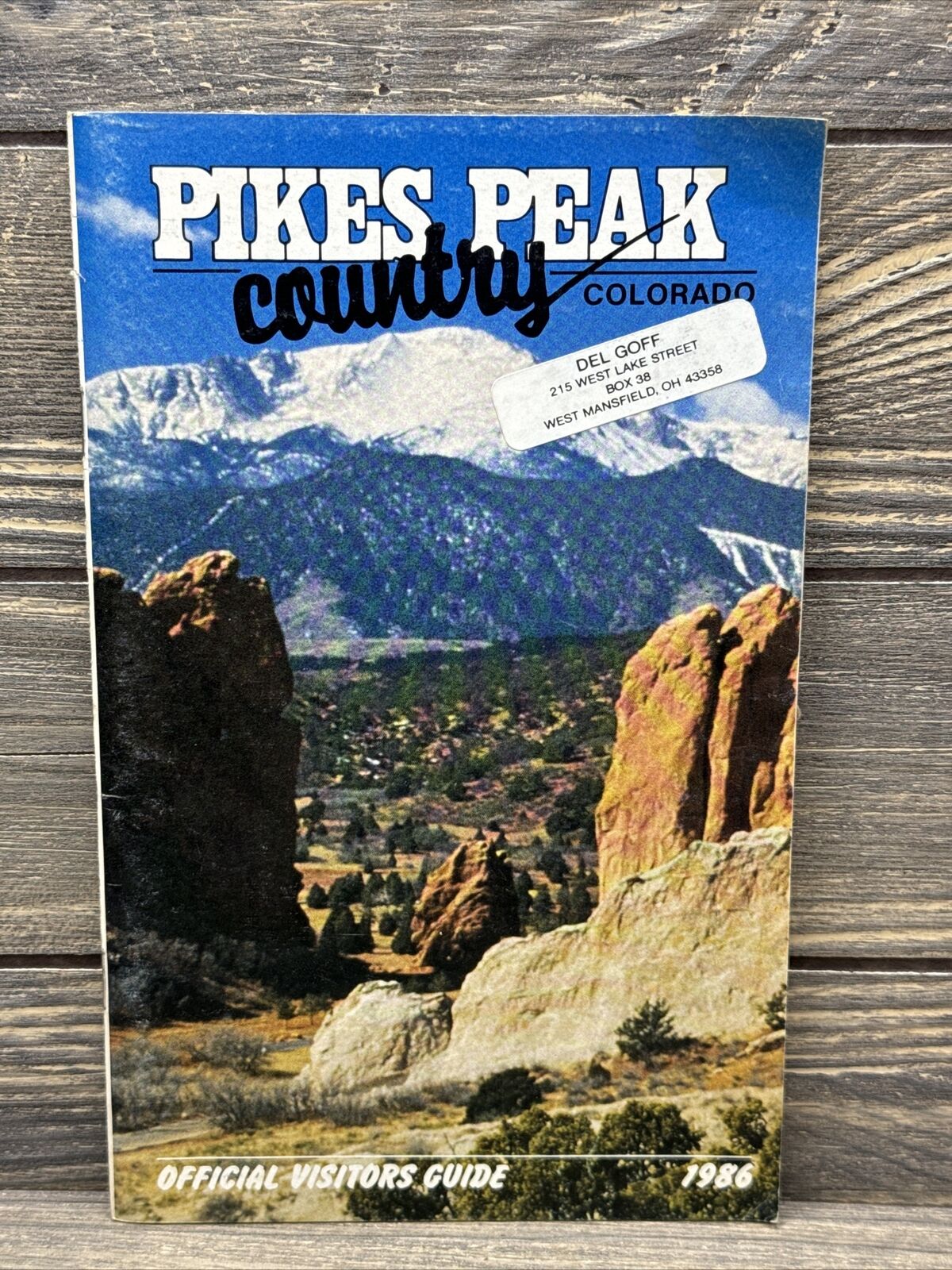 Vintage 1986 Pikes Peak Country Colorado Official Visitors Guide Book 