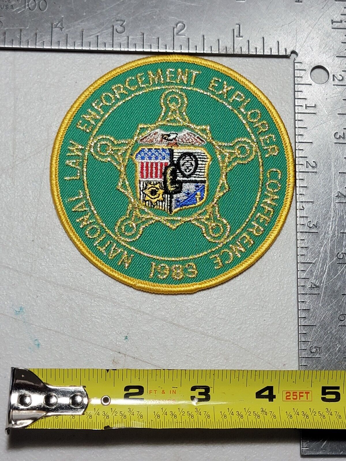 ZZb1 Police patch patches 1983 National Law Enforcement explorer conference 