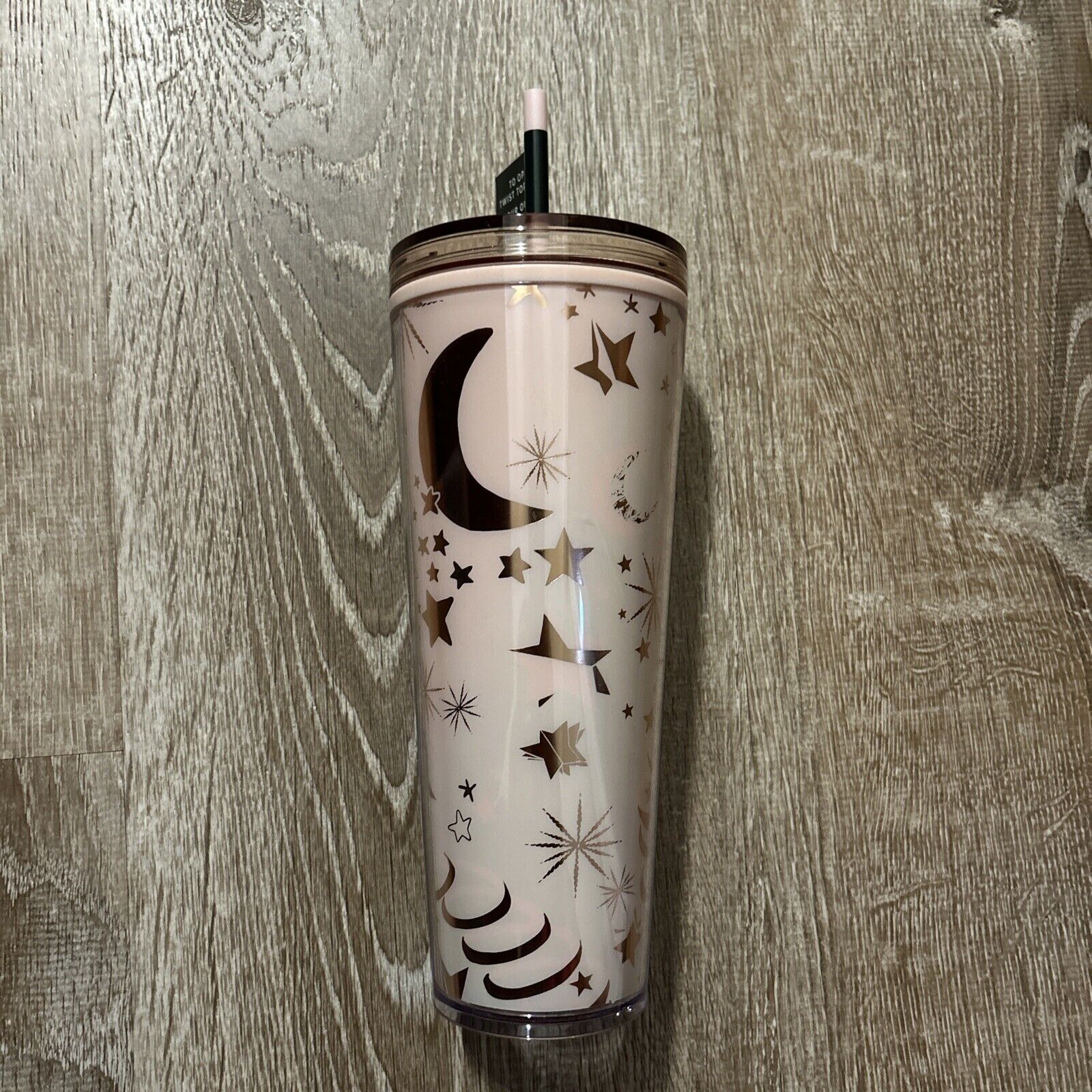 Starbucks Holiday 2023 Decorate-your-own Refillable Lid Rose Gold Tumbler 24 oz