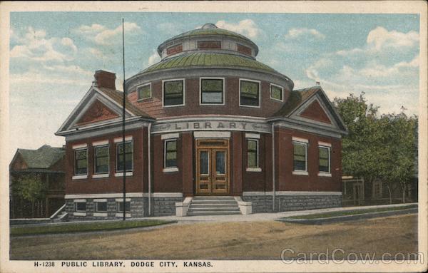1923 Dodge City,KS PUblic Library Fred Harvey Ford County Kansas Fred Harvey