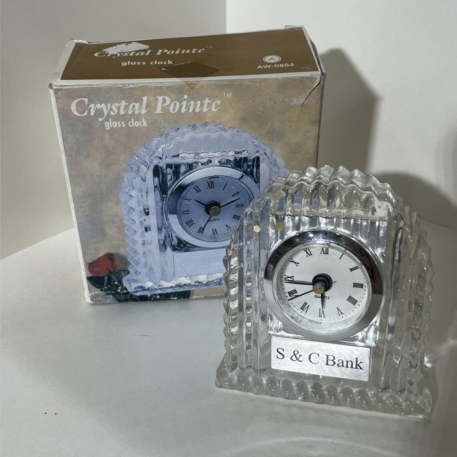 Vintage Crystal  Quartz Clock 4\