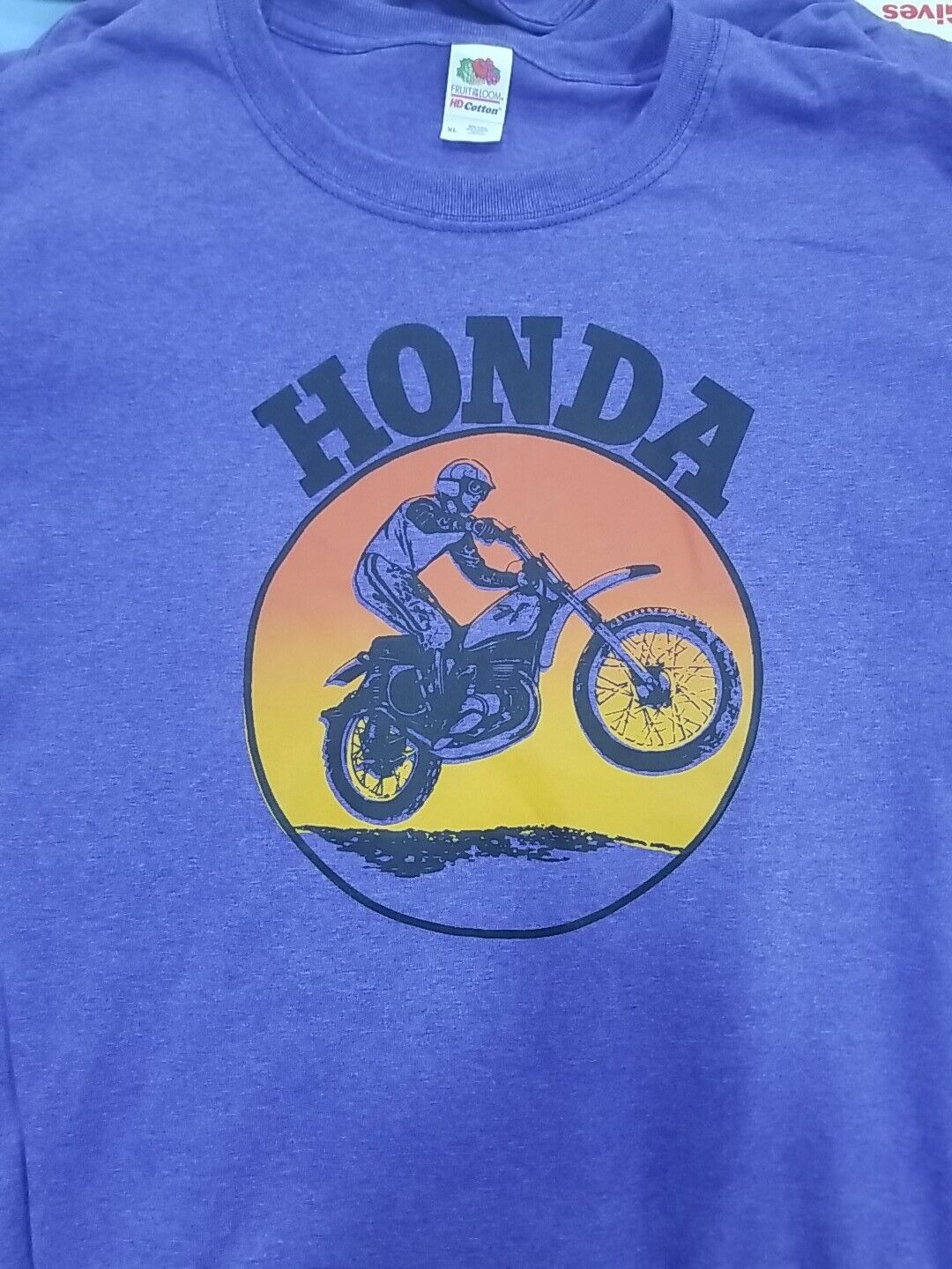 Vintage Honda Motorcross Motorcycles T Shirt  