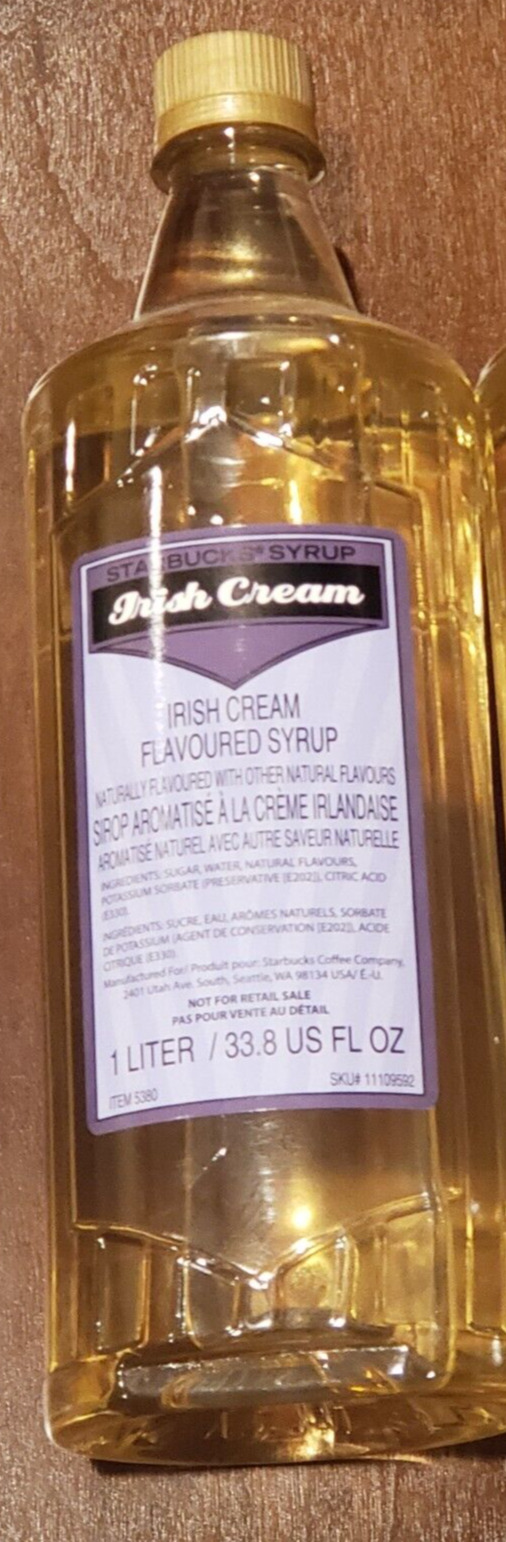 Starbucks Irish Cream Syrup (1 Liter) BB 06/2022
