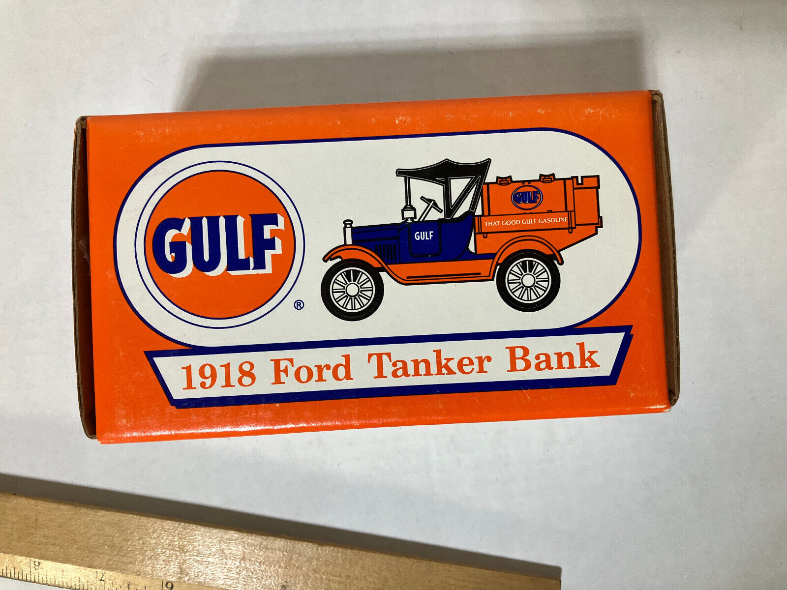Ertl Collectibles Diecast GULF Gasoline 1918 Ford Tanker Bank NIB