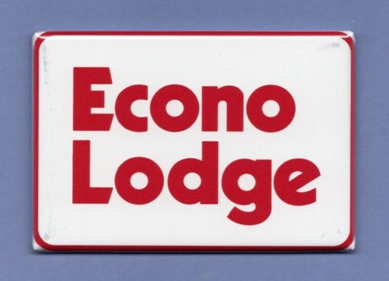 ECONO LODGE LOGO *2X3 FRIDGE MAGNET* VINTAGE HOTEL MOTEL VACATION TRAVEL NIGHT