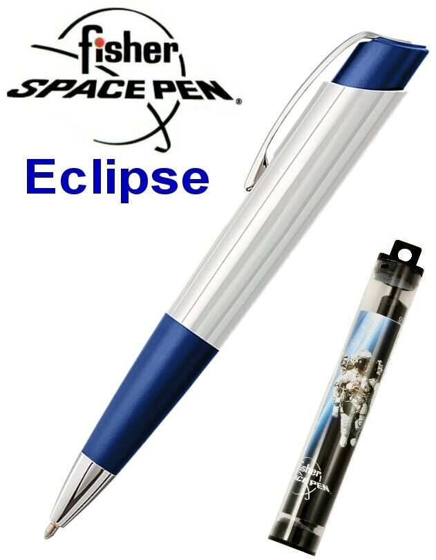 Fisher Space Pen #ECL/WBL White & Blue Eclipse Retractable Ballpoint Pen