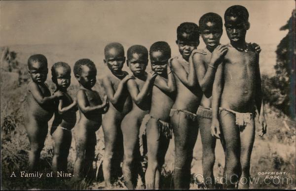 South Africa RPPC South African boys Real Photo Post Card Vintage