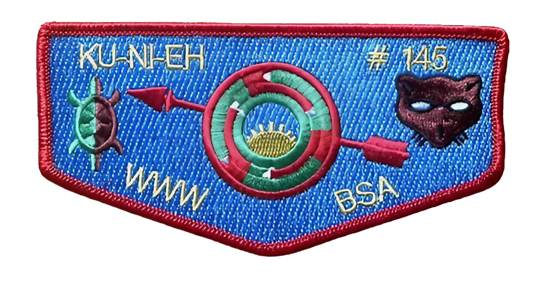 2015 OA Ku-Ni-Eh 145 Lodge Flap Dan Beard Council Boyscouts Of America BSA