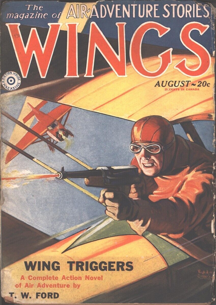 Wings 1930 August.    Pulp