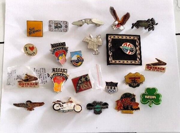 Assorted Lapel Pins Lot of 21 -New