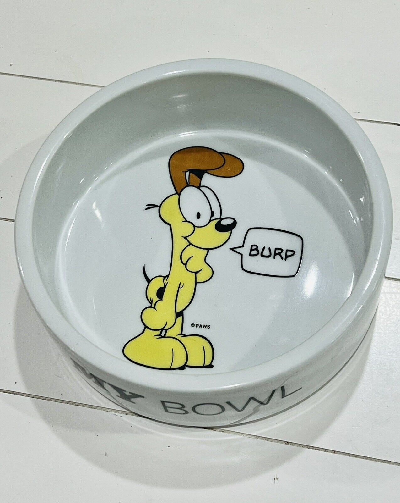 Garfield “Odie” Dog/Cat “MY BOWL” Dish 8” Wide