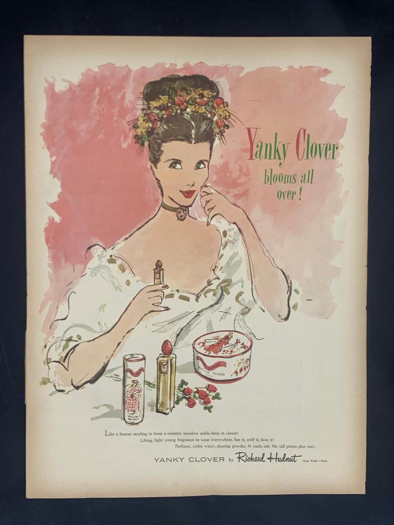 Magazine Ad* - 1946 - Richard Hudnut Cosmetics - Yankee Clover