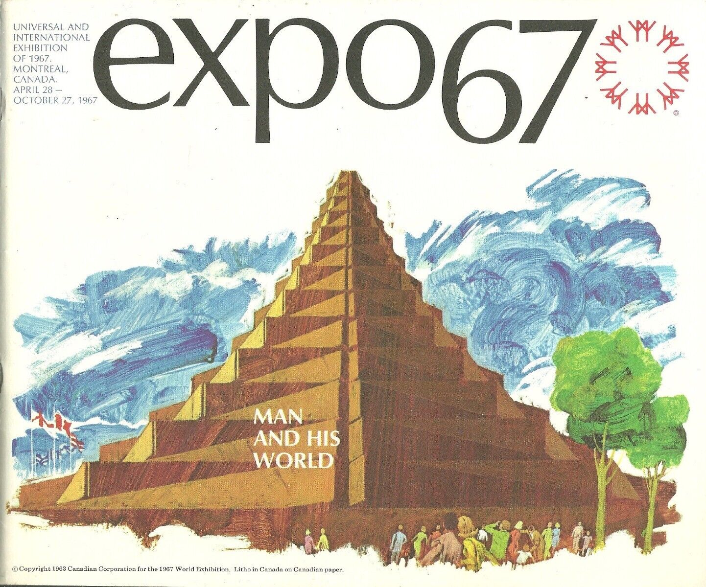 Expo67 Man and His World Montreal Canada Worlds fair Exhibition Booklet Program