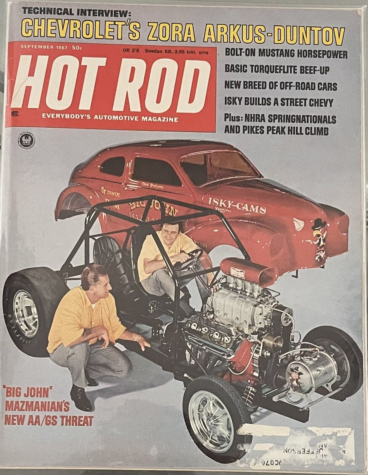 Hot Rod Magazine September 1967