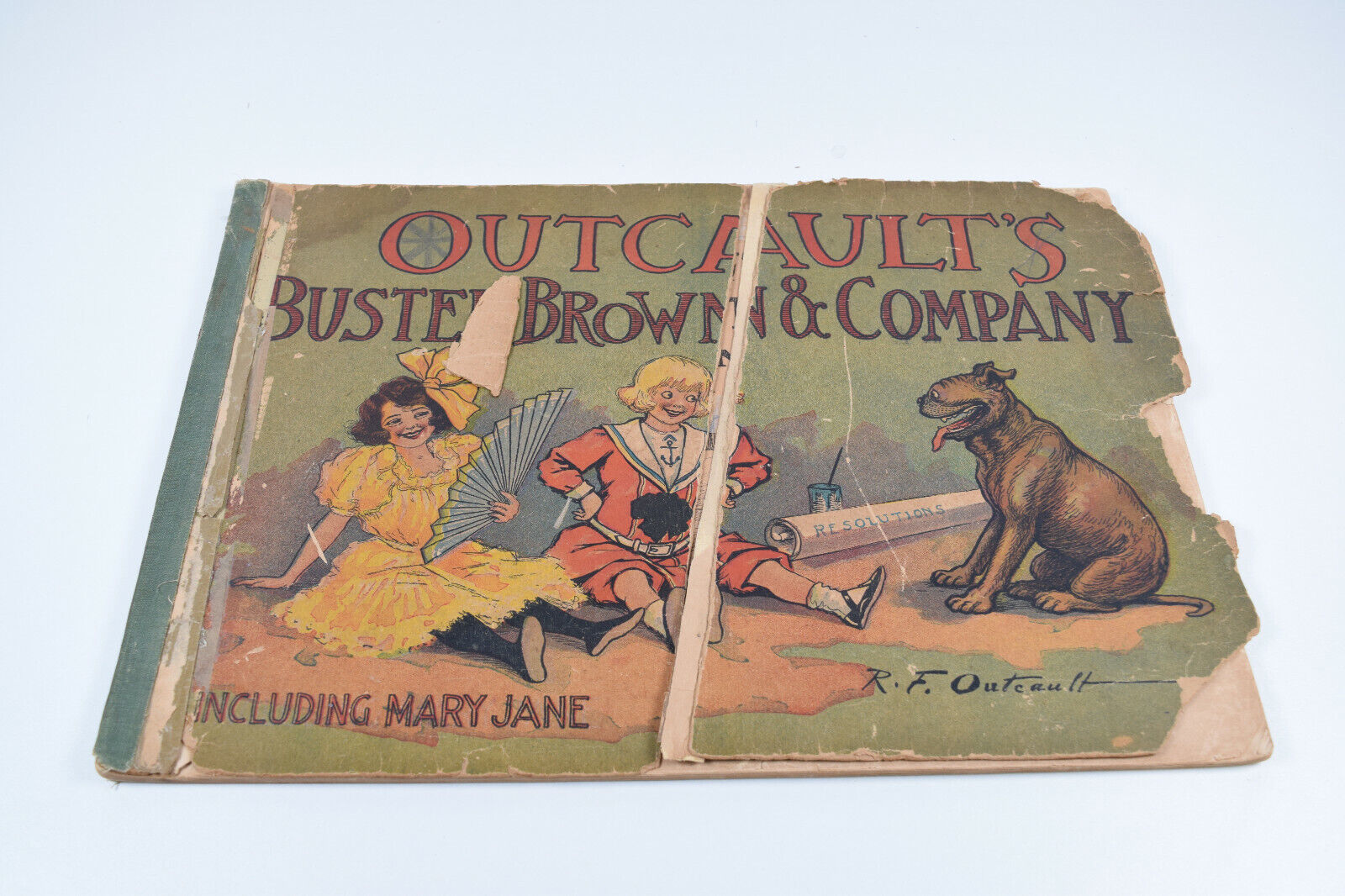 Buster Brown 1907 Full Page Color Comic Strip Book Outcault\'s Buster Brown & Co