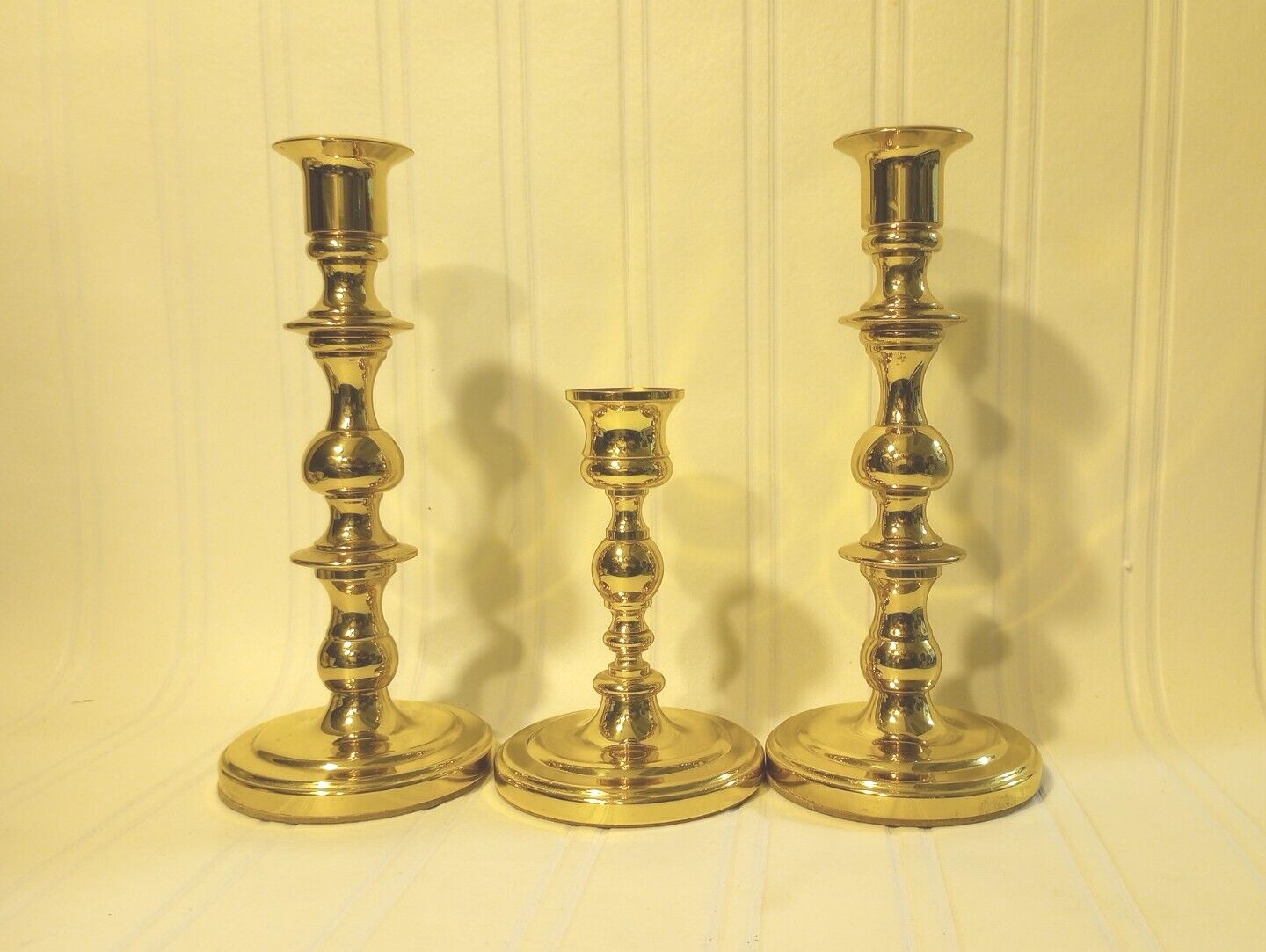 Baldwin Forged In America Brass Candlestick Holders 4.75\