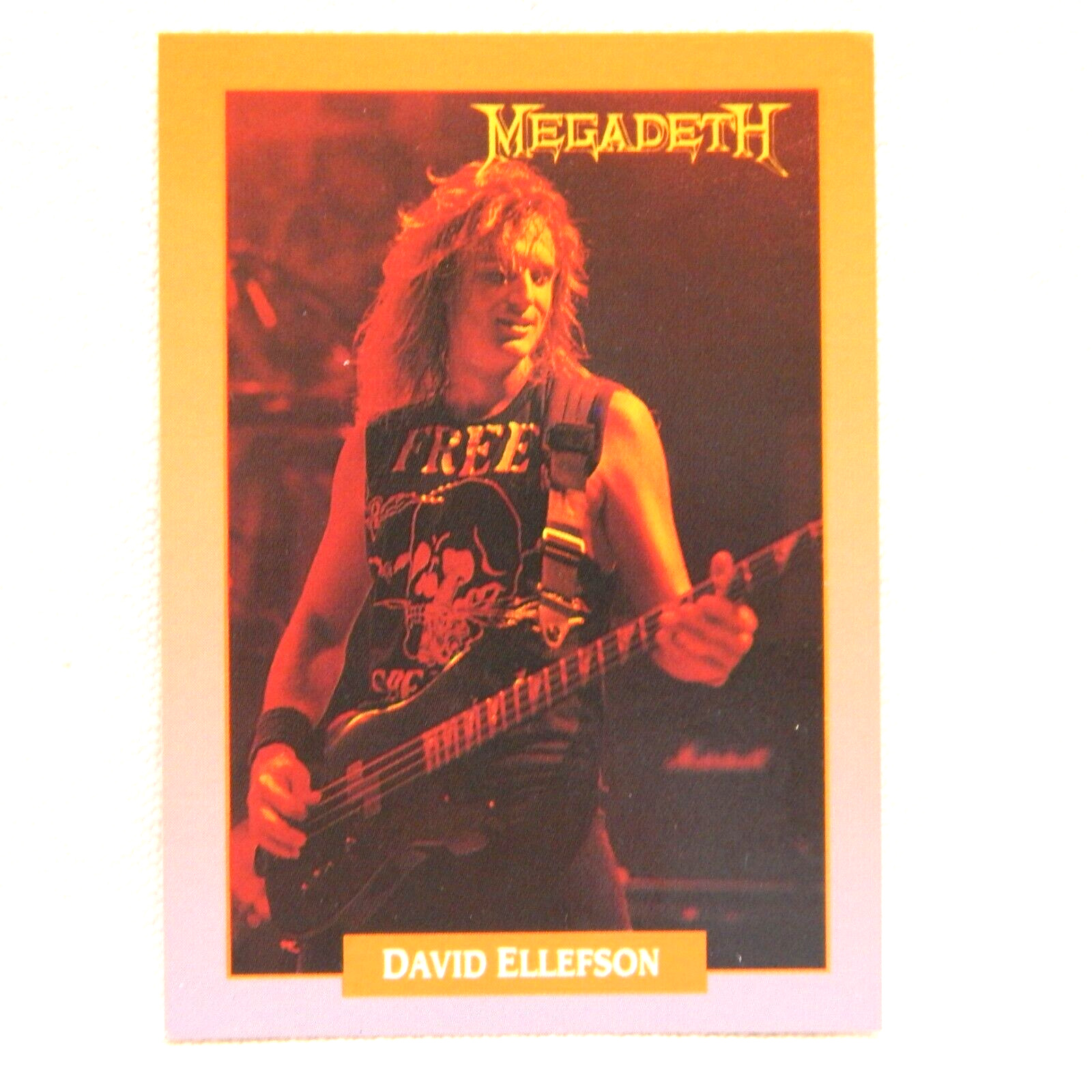 DAVID ELLEFSON, MEGADETH, ROCKCARDS CARD #223