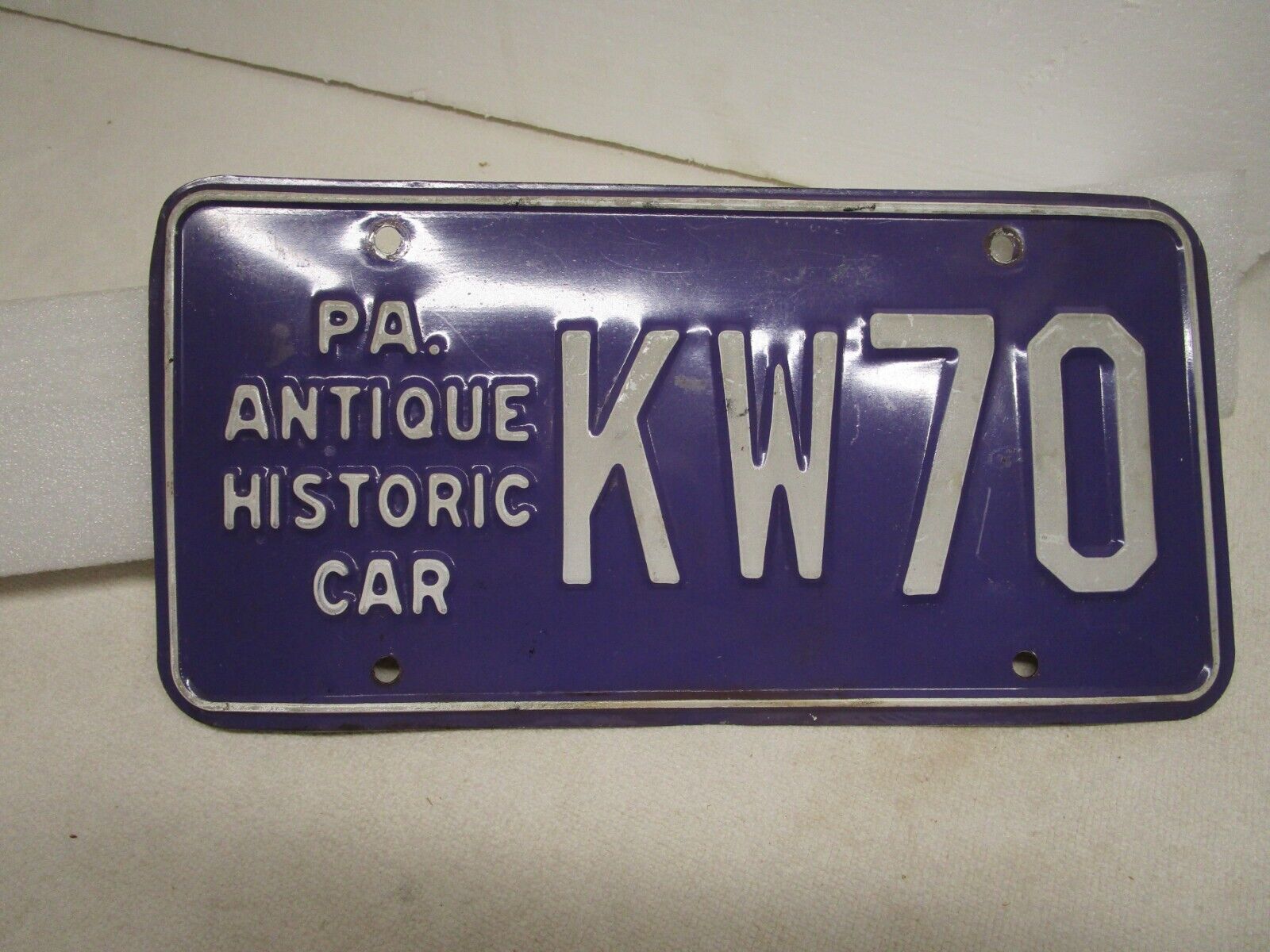 Vintage Pennsylvania License Plate - \