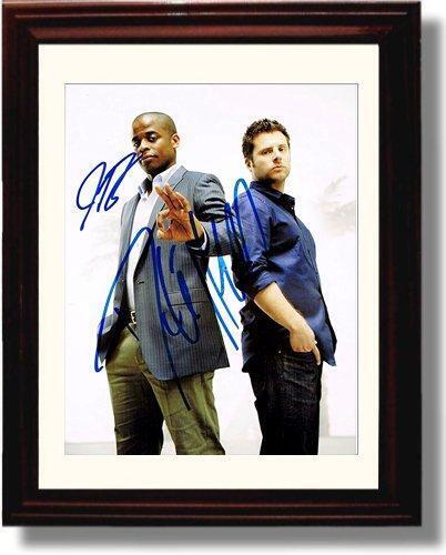 8x10 Framed Psych Autograph Promo Print - Cast Signed