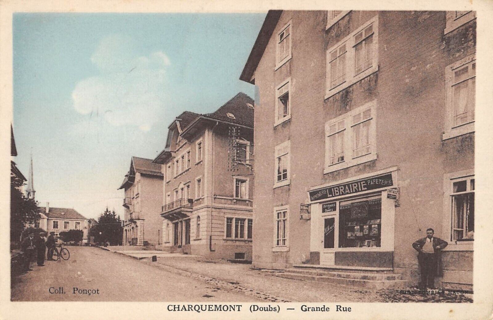 CPA 25 CHARQUEMONT / LARGE RUE