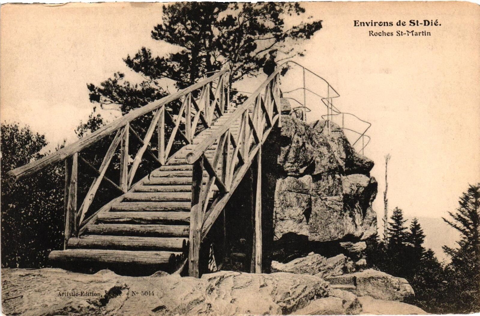 Vintage Postcard- ENVIRONS DE ST. DIE, ROCHES ST. MARTIN