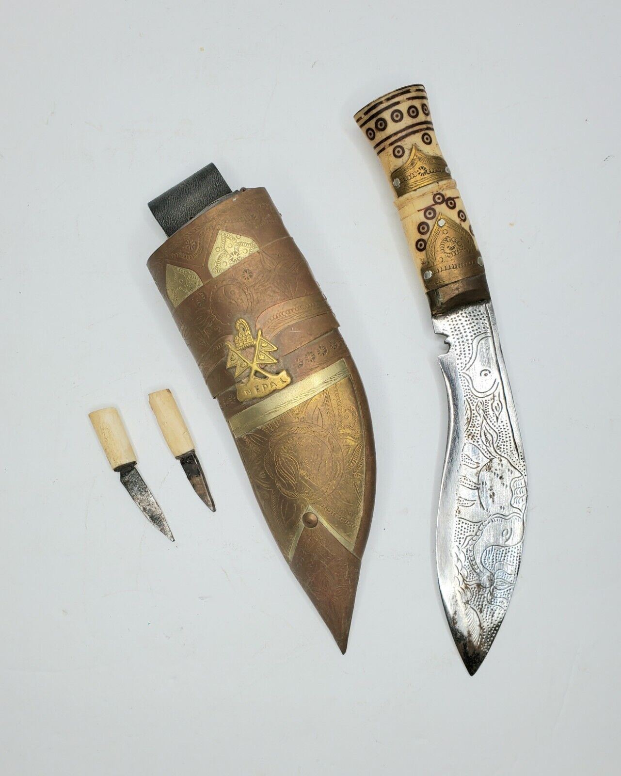 Antique Original Nepali Kukuri Knife-Made In Nepal