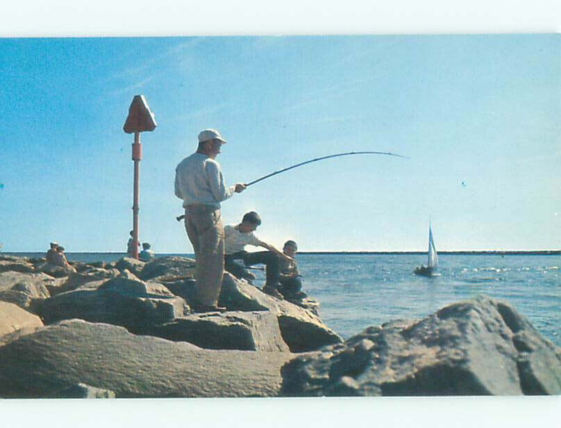 Pre-1980 FISHING SCENE Galilee - Narragansett Rhode Island RI 6/28 AF5549@