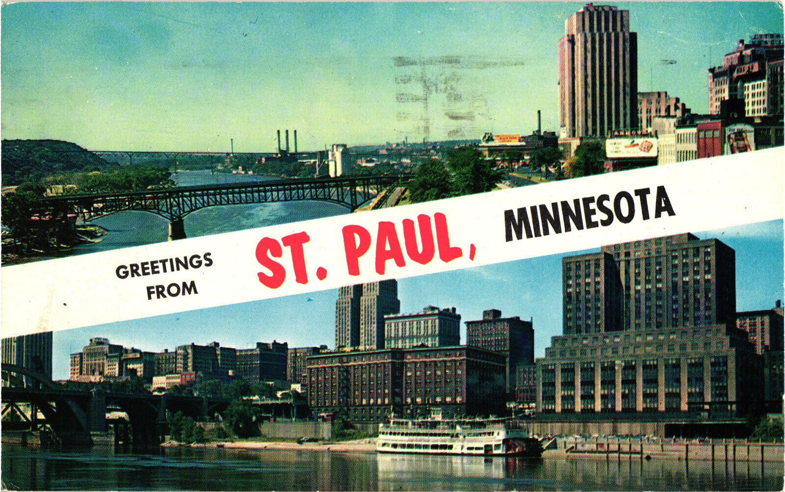 Kellogg Boulevard Postcard St. Paul Minnesota Posted Colourpicture