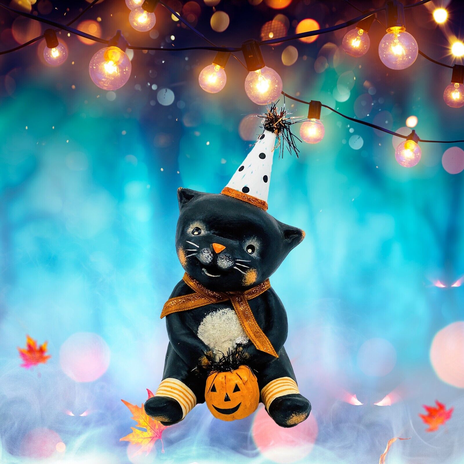 Bethany Lowe Designs: Halloween; Michelle Allen, Boots Halloween Party Kitty,