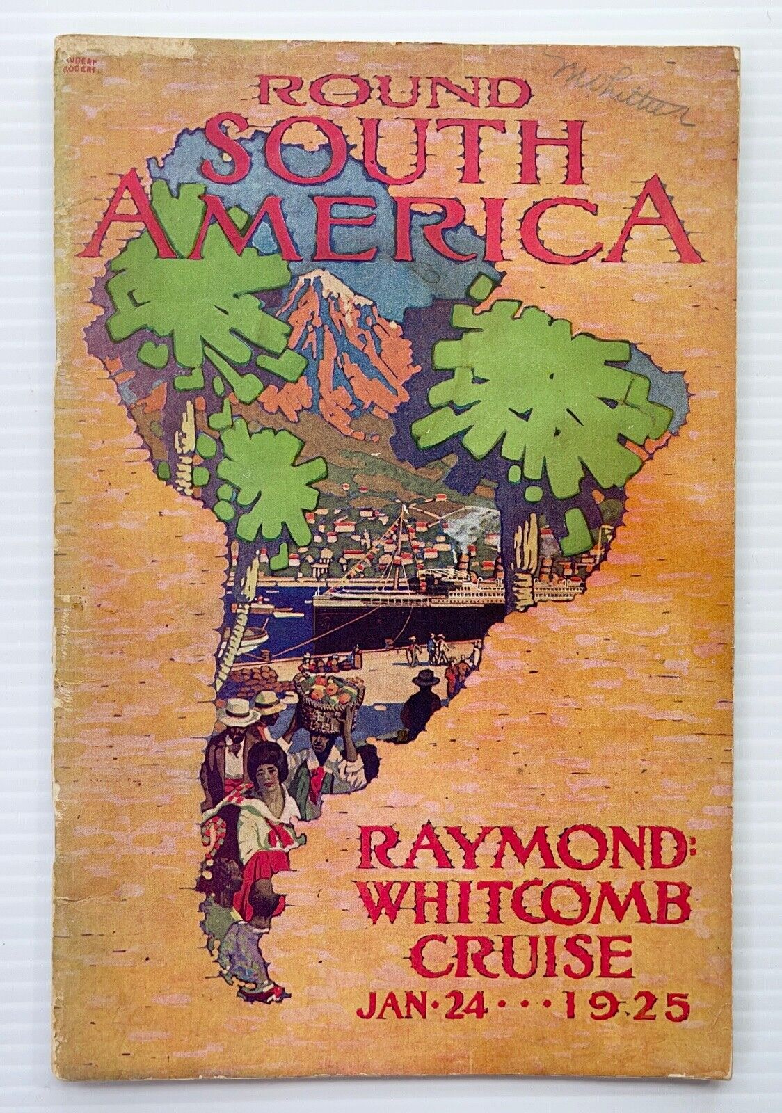 1920s~Raymond & Whitcomb~SS Resolute Steamer~South America Cruise Line Brochure