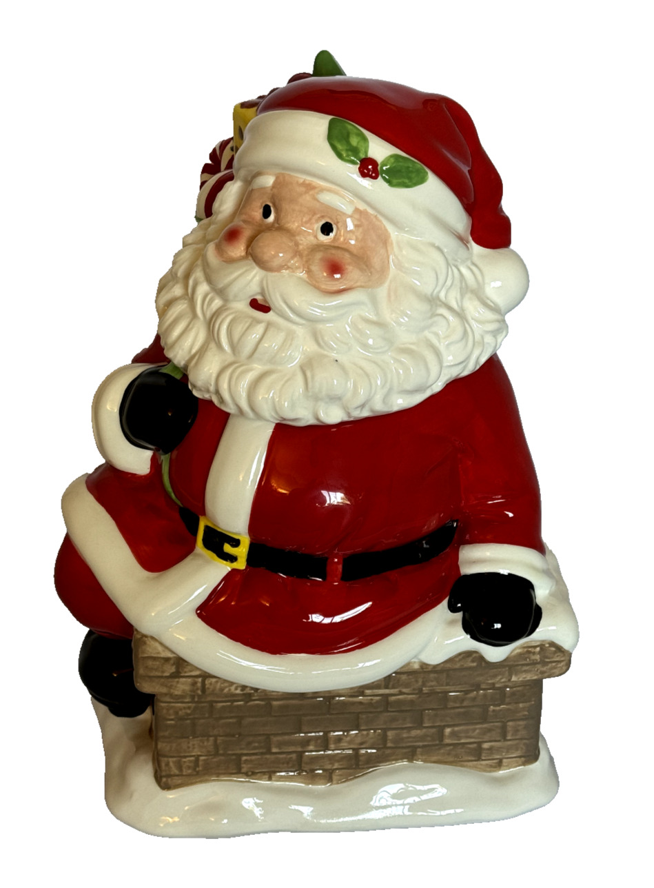 Cheryls Cookies Santa Claus  on Chimney Christmas Cookie Jar