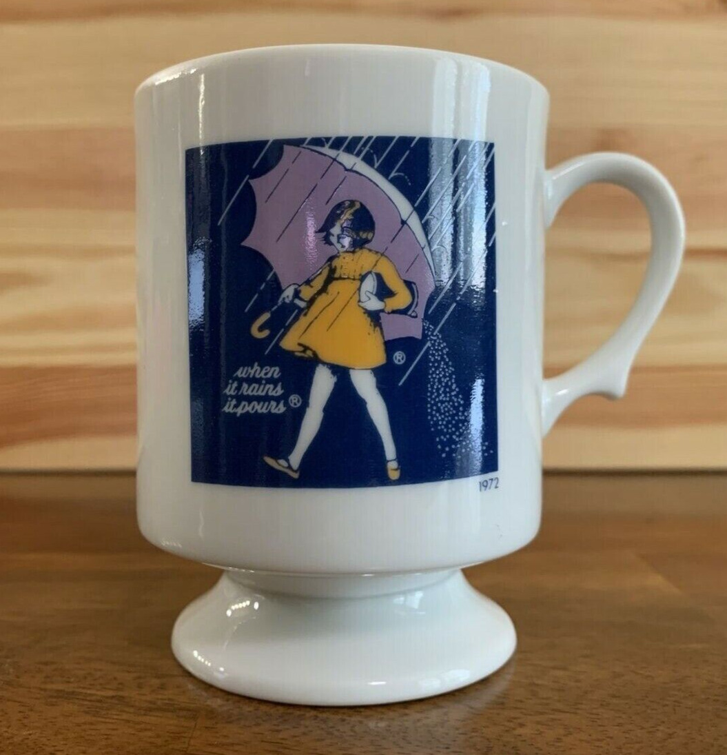 Vintage Morton Salt Coffee Tea Mug 1972 Collectible Glassware
