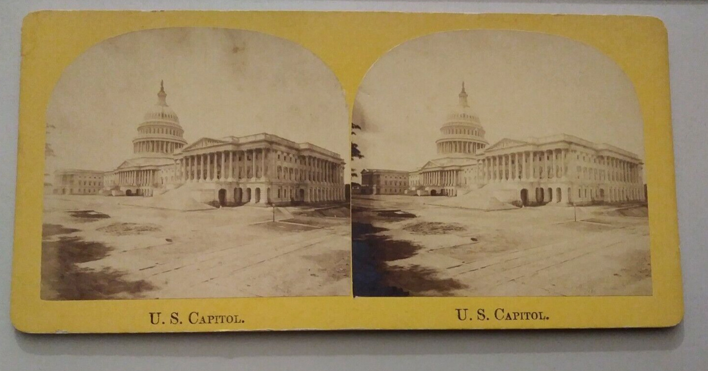 U.S. Capitol Bell & Bro. Washington D.C. DC Stereoview Photo