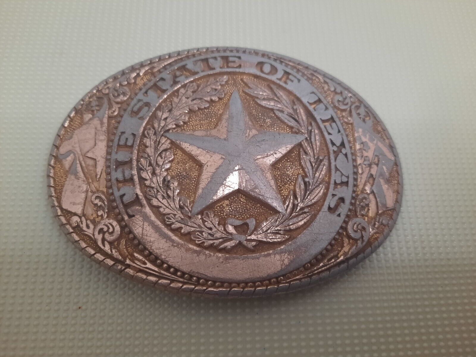 Vintage State of Texas Belt Buckle