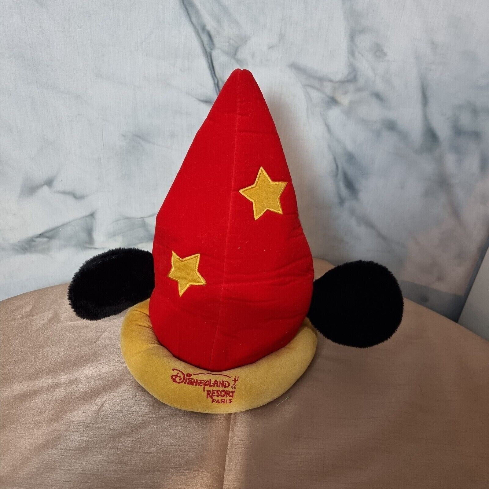 Disneyland Resort Paris Mickey Mouse Red Sorcerers Hat with Ears Adults size Exc