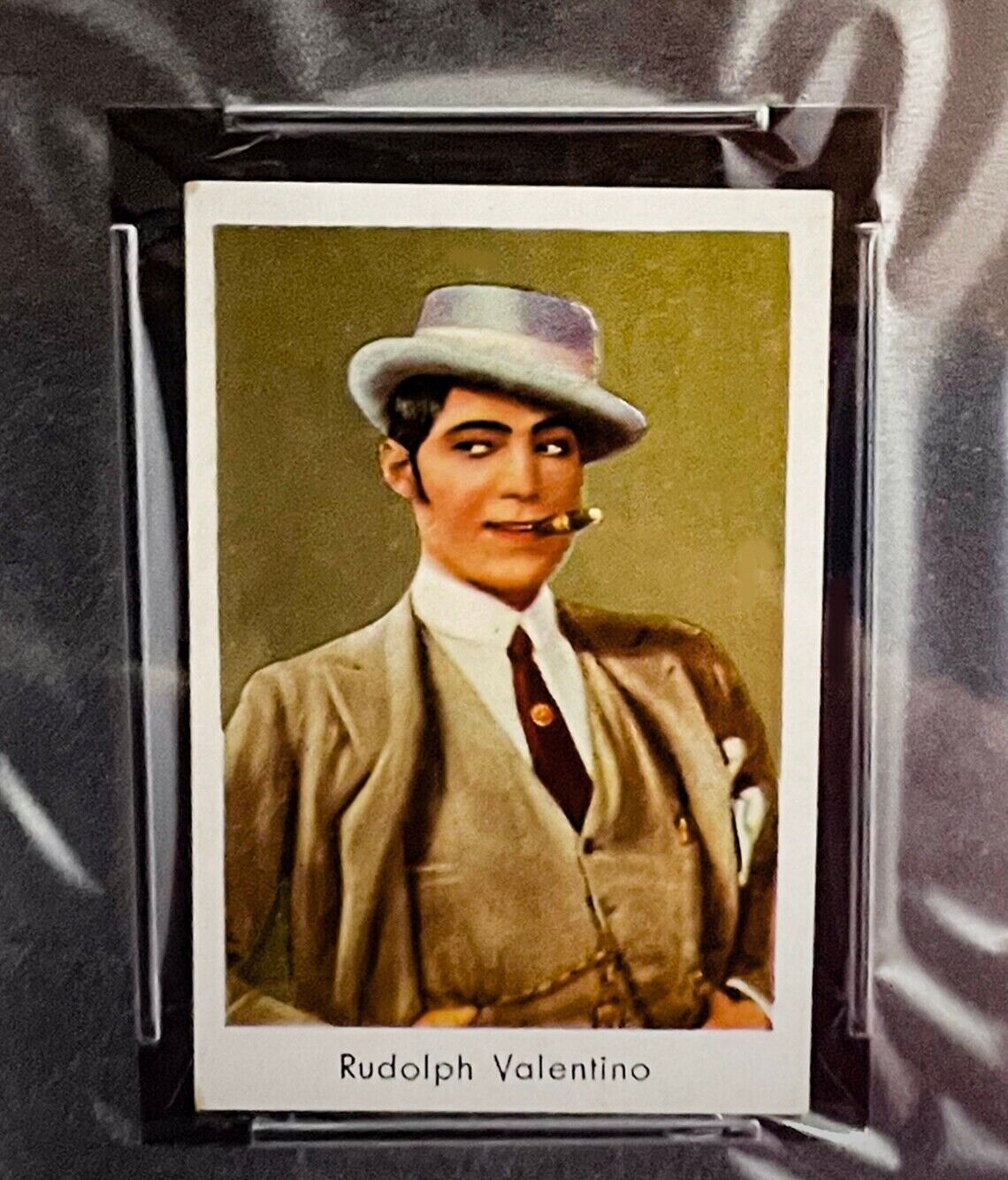 Rudolph Valentino (1933) Salem Goldfilm Serie 2, Silent Film Star, PSA 6, RARE*