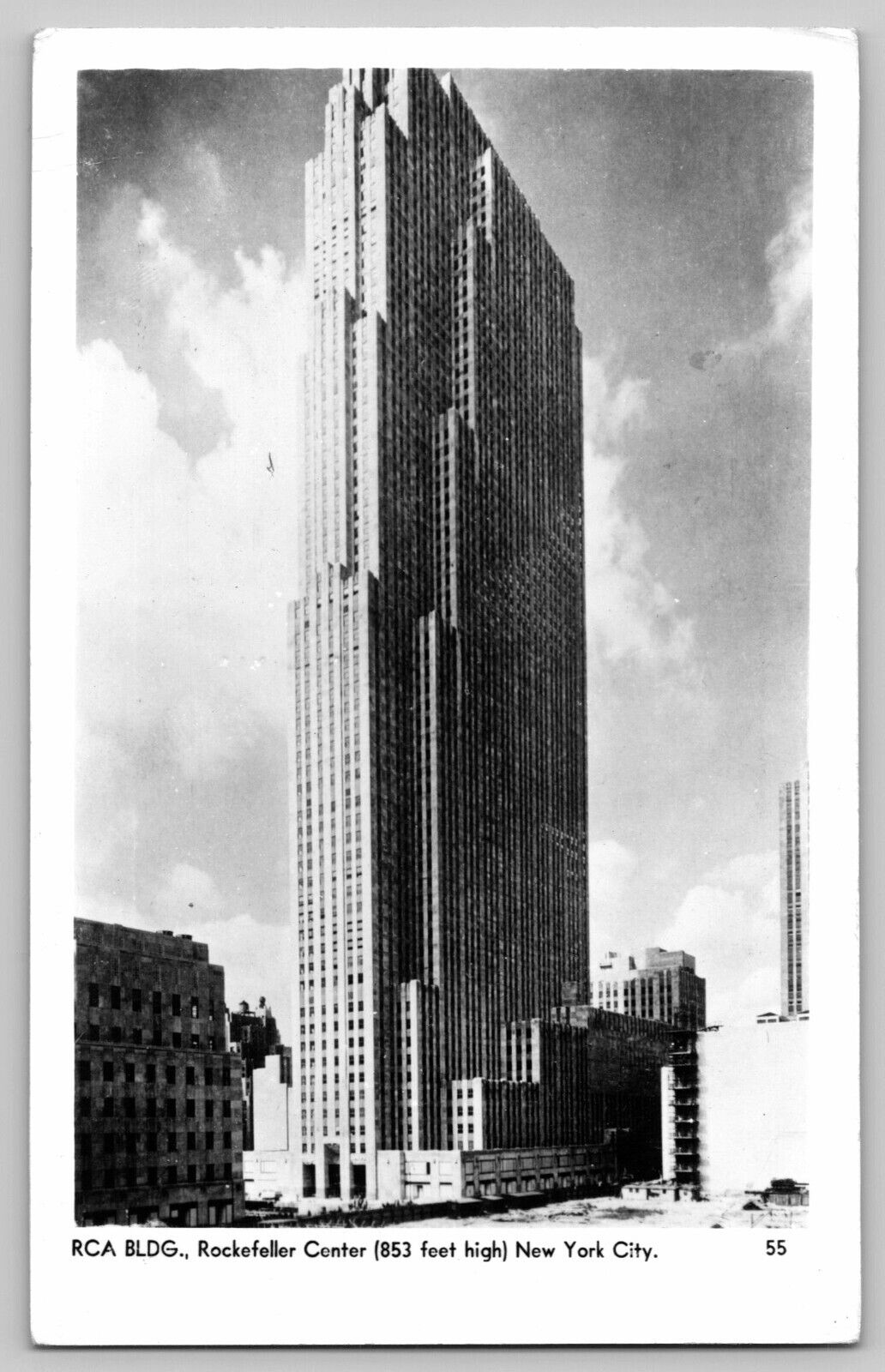 c.1940\'s RPPC PHOTO POSTCARD RCA BUILDING ROCKEFELLER CENTER NEW YORK CITY NY