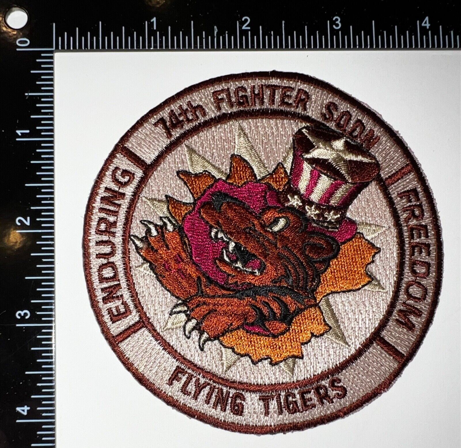 OEF Enduring Freedom USAF 74th Fighter Squadron Flying Tigers Desert Patch